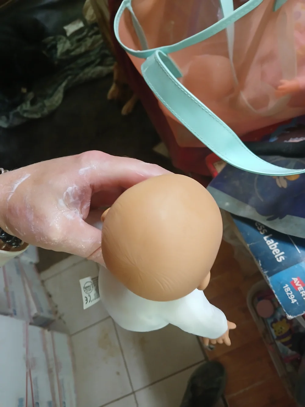 Uneeda baby doll with a soft cloth body and vinyl limbs